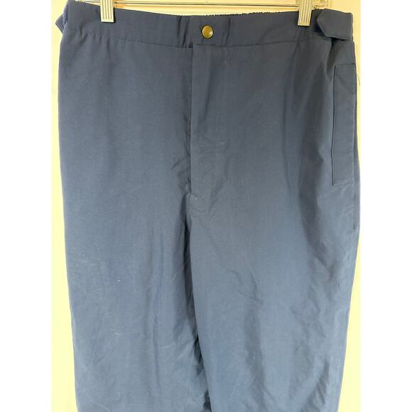 Tourney Vintage Men's GoreTex Rain Pants Waterproof Golf Navy Blue Zip Cuffs L - Picture 2 of 12